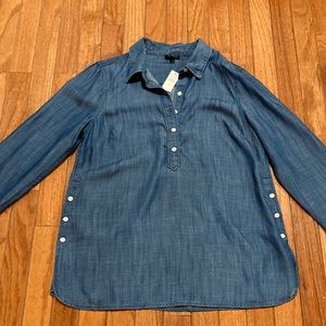 Talbots Women’s Chambray Pullover Tunic in size small